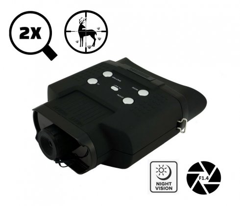 Binoculars with night vision 100m night / 400m day with SD card recording + PHOTO/VIDEO