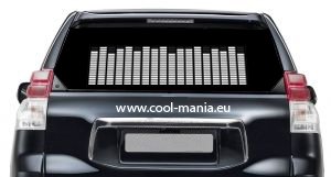 Auto Led Ekvalizér - Bílý 42 x 11 cm