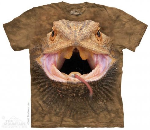 Эко T-Shirt - бородатый ящерица