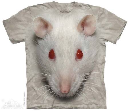 Baju batik 3D - Tikus Putih