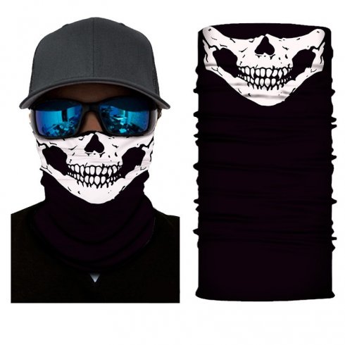 Cagoule Skeleton - bandana multifonctionnel pour le visage ou la tête