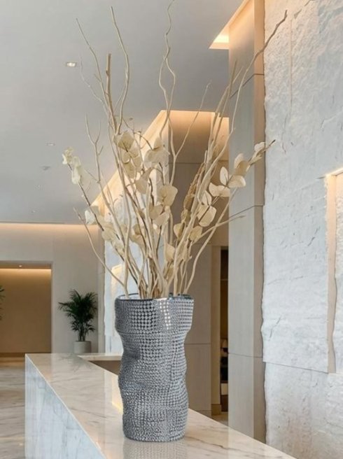Designer porcelain vase - luxury decoration 50 cm