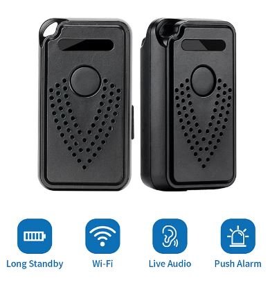 Sound recorder mini 10x30x60mm - WIFI + APP on Smartphone notifications + battery life up to 20 days