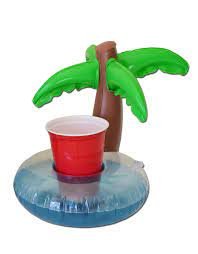 Держатель для бассейна надувной плавающий для чашек - Пальма