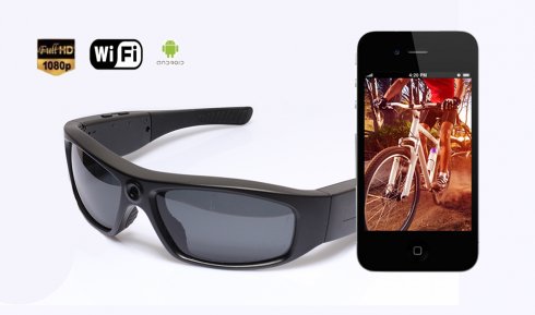 كاميرا Wifi Glasses عالية الدقة (بث مباشر عبر الهاتف الذكي)