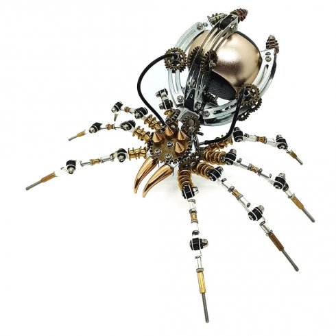 Rompecabezas de metal 3D SPIDER - modelo de acero inoxidable (metal) + altavoz Bluetooth