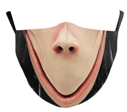 HOROROVÁ Scary maska (rúško) na tvár - 100% polyester