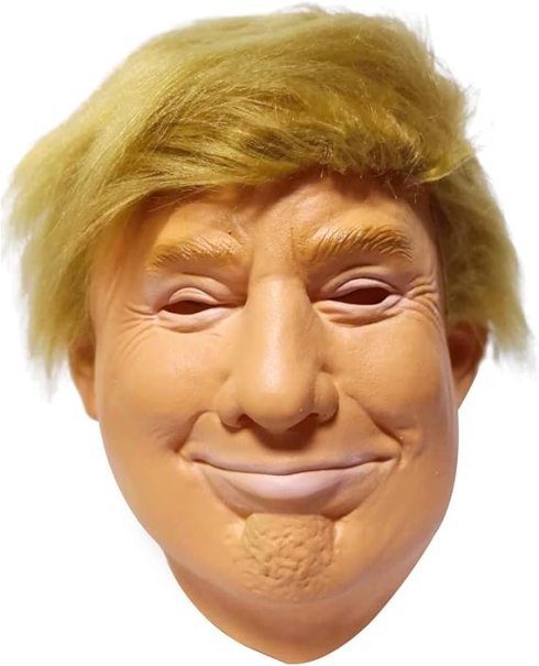 Маска Дональда Трампа - маска для обличчя або голови для дорослих на Хелловін або карнавал