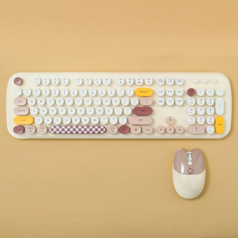 ワイヤレスキーボードとマウスセット Wifi - スタイリッシュなデザイン