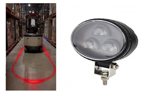 Luz de seguridad para carretillas elevadoras - Luces de advertencia LED en forma de U 30W (6x 5W) + IP67