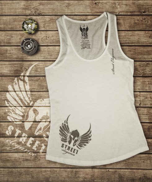 Women GDR singlet - white