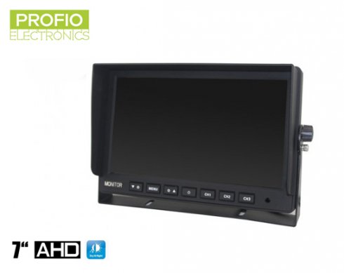 AHD 7 "LCD Car Monitor + 3 AV Inputs