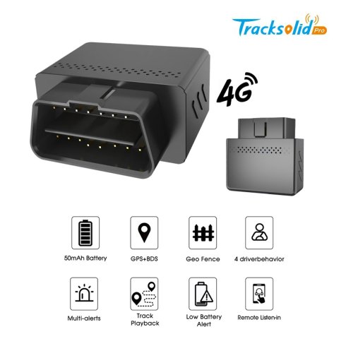 OBD locator 4G - GPS-posisjonssporing for bilflåte med en nøyaktighet på opptil 2,5 m + avlytting