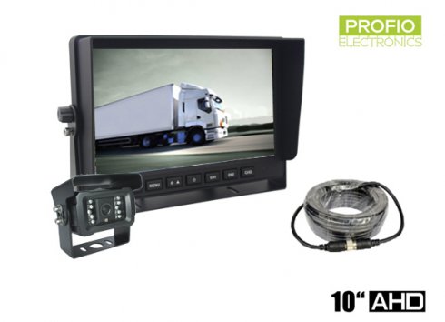 AHD parcare set cu monitor auto 10 "+ 1x camera cu 18 LED-uri IR