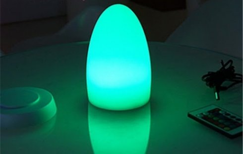 ​Egg lamp - LED decorative light na nagbabago ng kulay + remote control - taas na 23cm