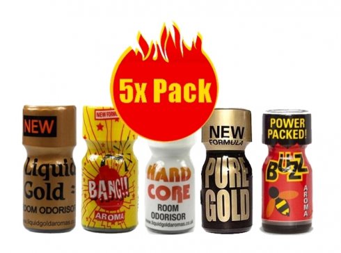 Poppers pack 5x Mix