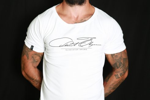 Männer-T-Shirt mit DDR-Straße Eleganz - Weiß