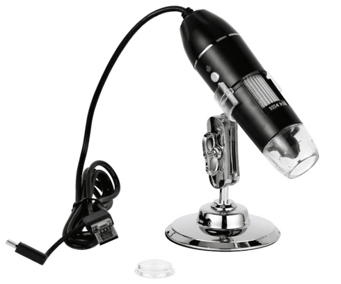USB mikroskop digitálny na USB - 500-1600x zväčšenie