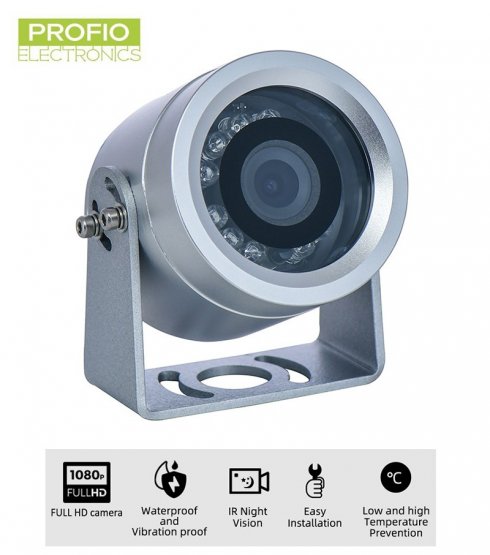 Telecamera impermeabile FULL HD IP67 in metallo con 12 LED IR e sensore Sony 307 con funzione WDR