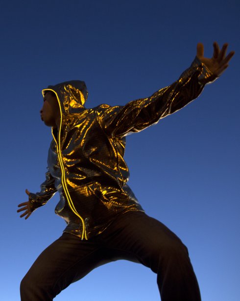 Electro hoodie LED - ouro
