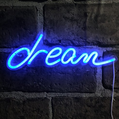 إشارات النيون للغرفة - شعار DREAM LED