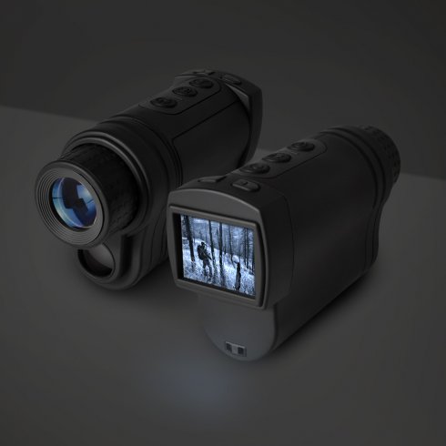 Mini monokuliaras su naktiniu matymu Picco – 3x optinis ir 2x skaitmeninis priartinimas