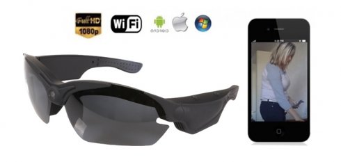 Wifi Sonnenbrille Kamera FULL HD mit UV-Filter