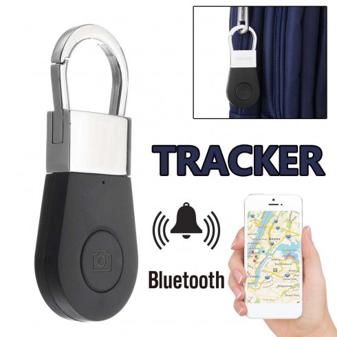 Bluetooth do localizador de chaves - Rastreador inteligente sem fio + localização GPS + alarme bidirecional