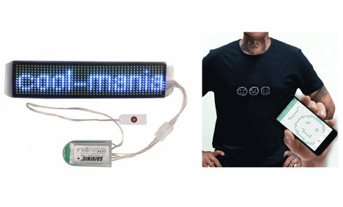Faixa LED programável branca flexível 3,5 x 15 cm com Bluetooth