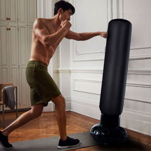 Uppblåsbar boxningssäck – spränga bop-säck för boxning 152 cm