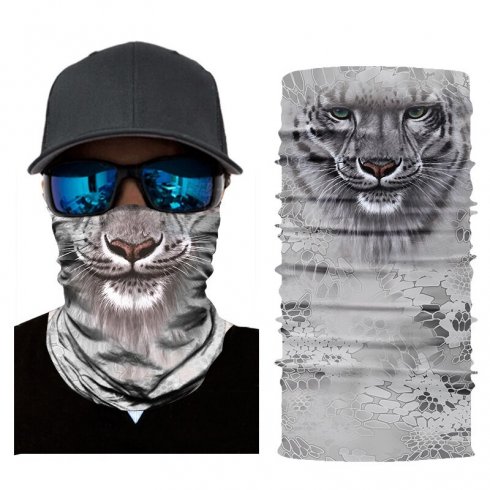 Multifunctionele gezichts- of hoofddoek met dierenmotief - GEPARD