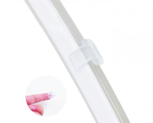 Mini plastic clip for light LED strips