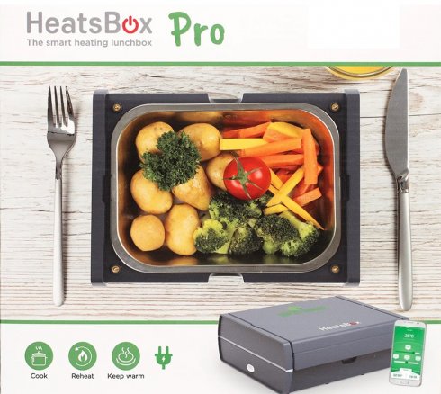 Electric heating lunch box - portable heated food box (mobile app) - HeatsBox PRO