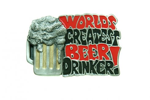 BEER DRINKER - belt buckle