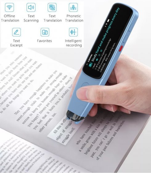 Scanning text pen translator Dosmono C503 - Wifi translator pen - voice translator + mp3 player