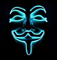 ネオンマスク匿名 - 青