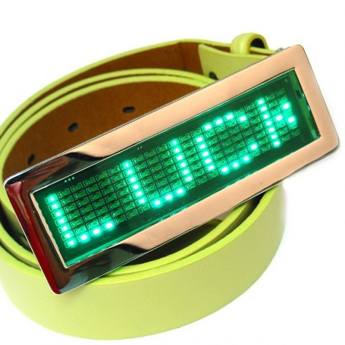 เข็มขัด LED - สีเขียว