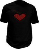 T-shirt ng Lovers - Heart