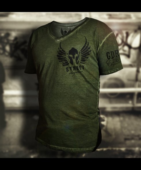 Gladiator T-shirt - Spray Grunge Effect