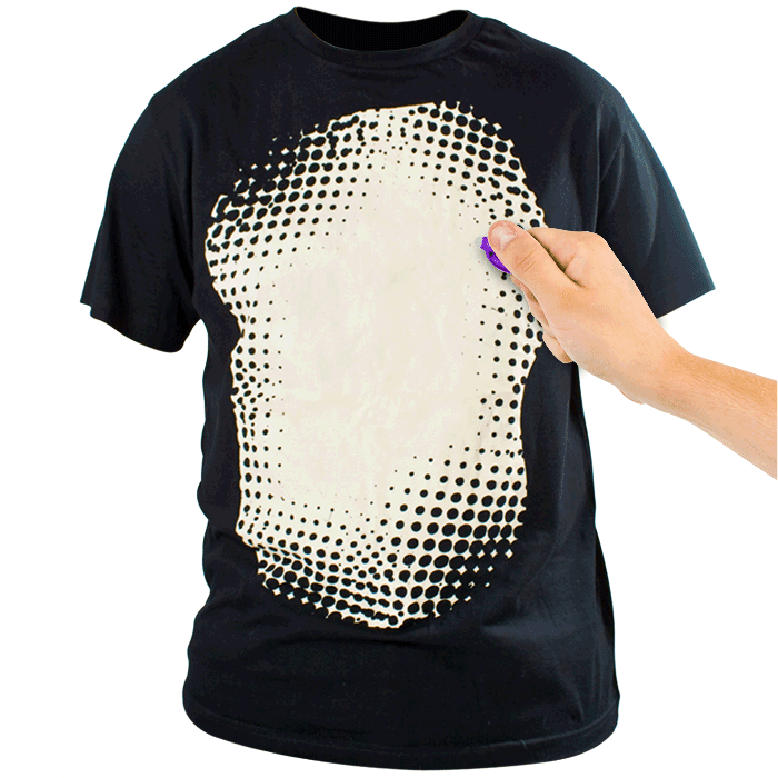 Лазерная футболка - намалюйце свой матыў