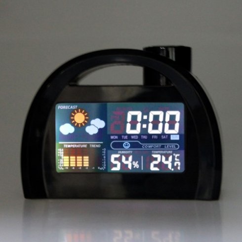 Reloj despertador con una función de estación meteo
