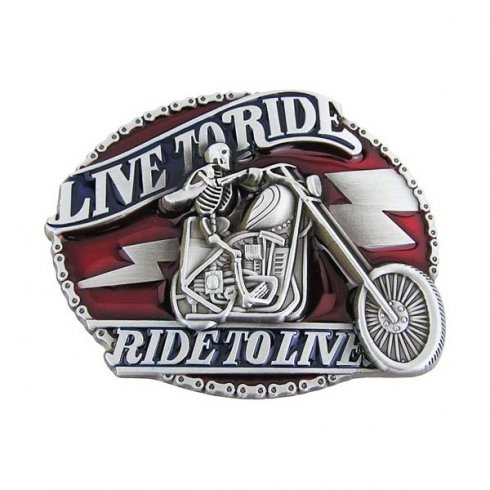 Live to ride - belt buckle