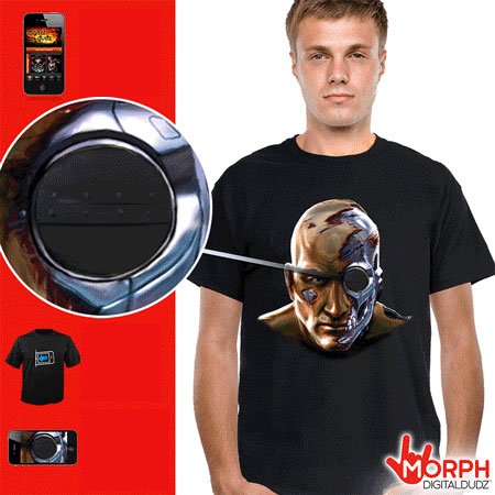 „MORPH“ skaitmeniniai marškinėliai - „Cyborg“