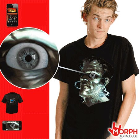 „Digital Morph“ marškinėliai - Frankenšteinas