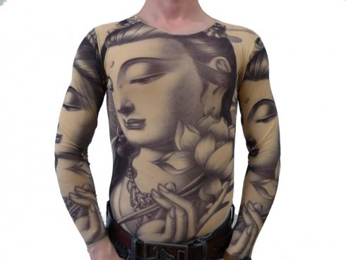Camiseta del tatuaje - Santa Mujer