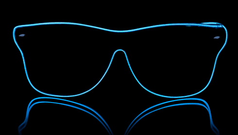 نظارات نيون واسلوب فيرير - ازرق