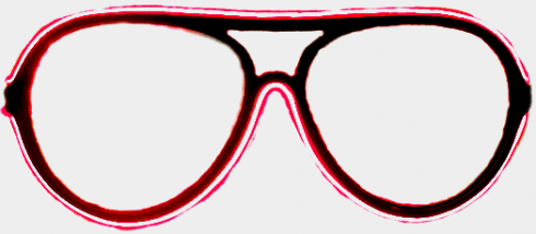 Neon okulary - Red