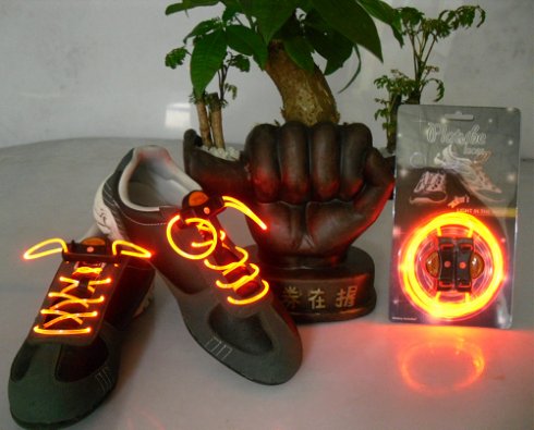 LED čevlji za vezenje - oranžna
