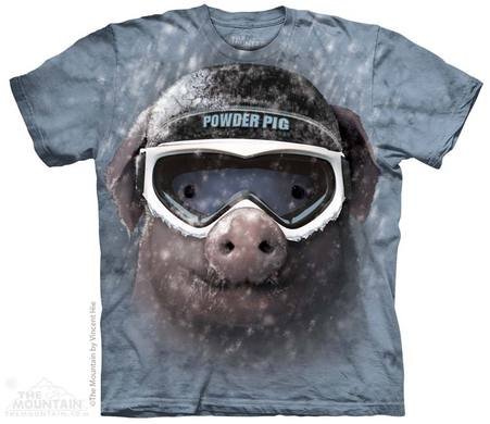 T-shirt ng Mountain - Pig