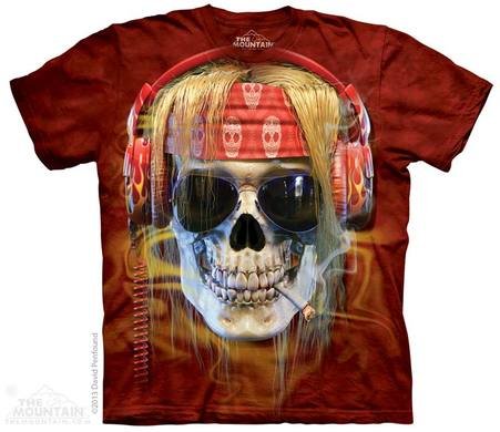 蜡染衬衫-Skull Rocker
